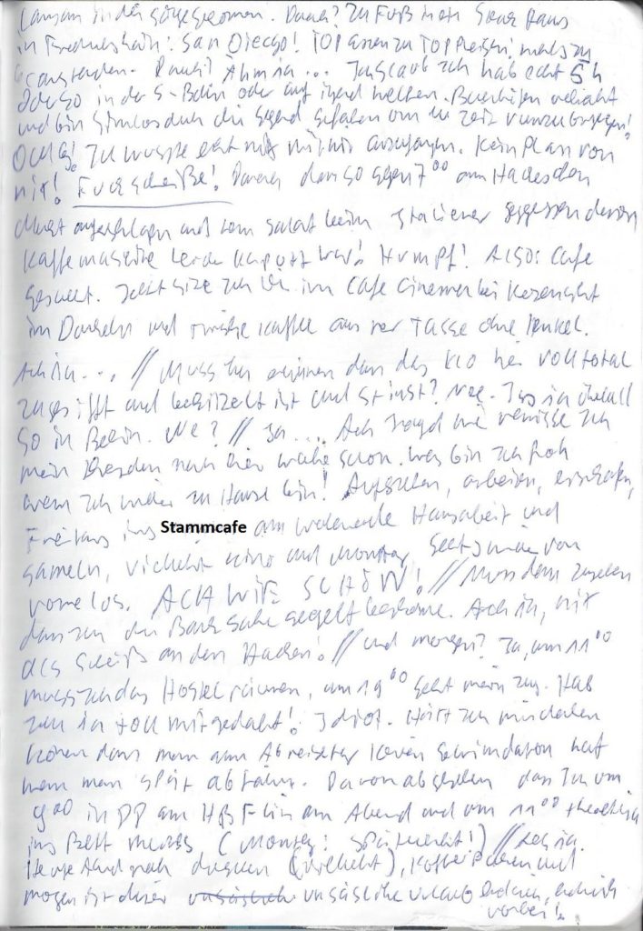 Tagebuch 18
